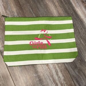 Thirty-one girls on the run stripe pouch